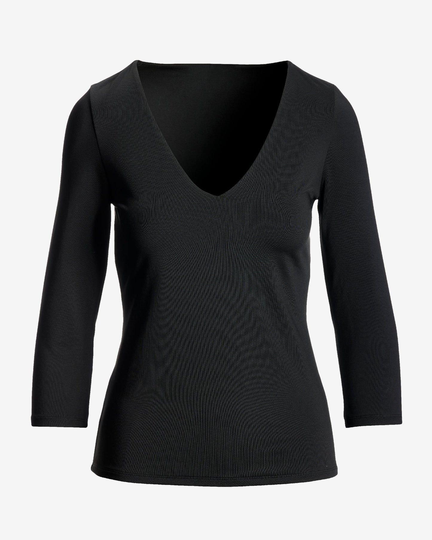 So Modern Three Quarter Sleeve Top Black