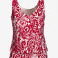 Beyond Travel Sleeveless Blouson Print Top Picnic Paisley