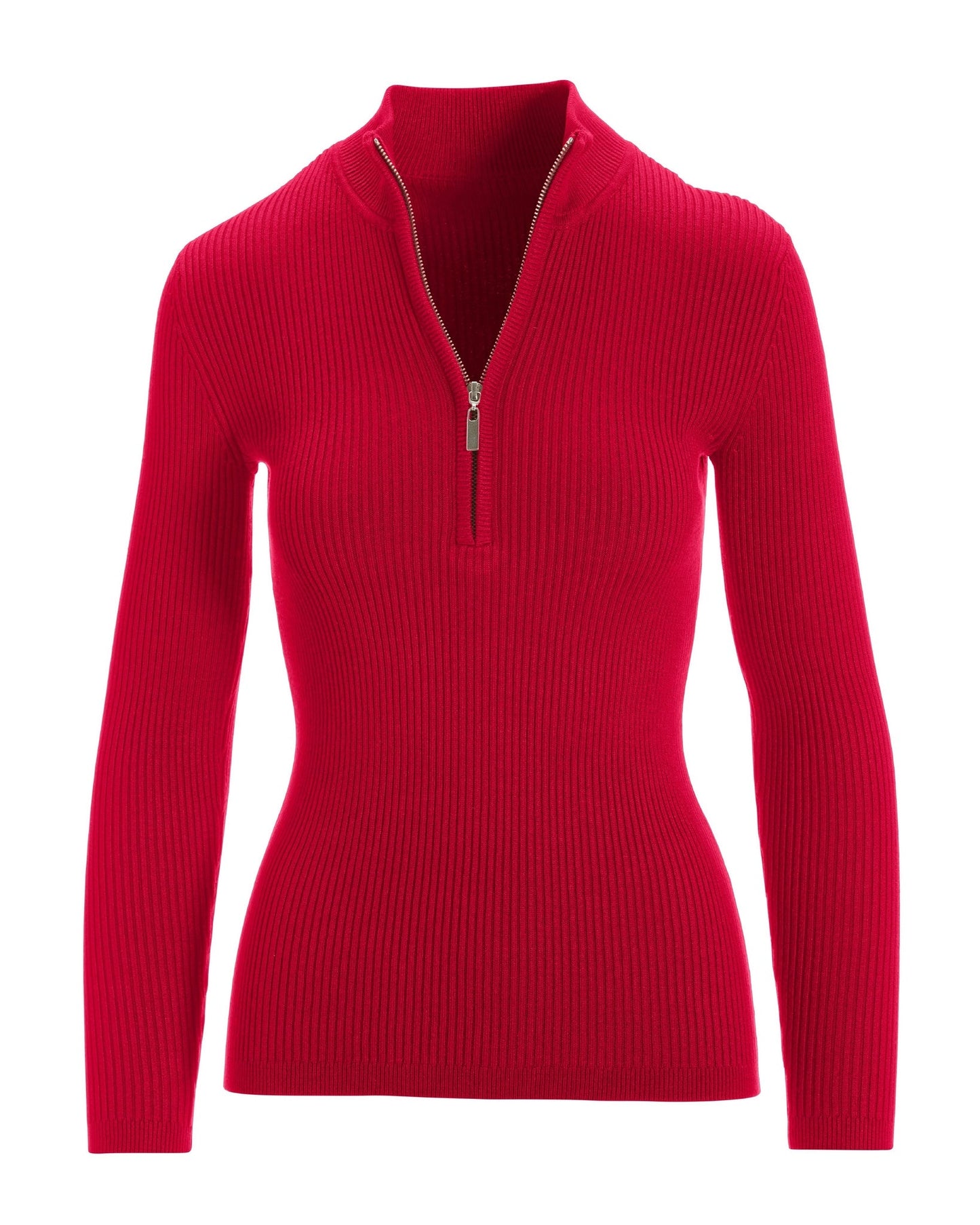 Ribbed Half Zip Up Sweater Lollipop