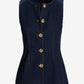 Rinse Tailored Denim Vest Rinse