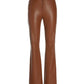 Monterey Five Pocket Faux Leather Bootcut Pant 2BN63 Cognac