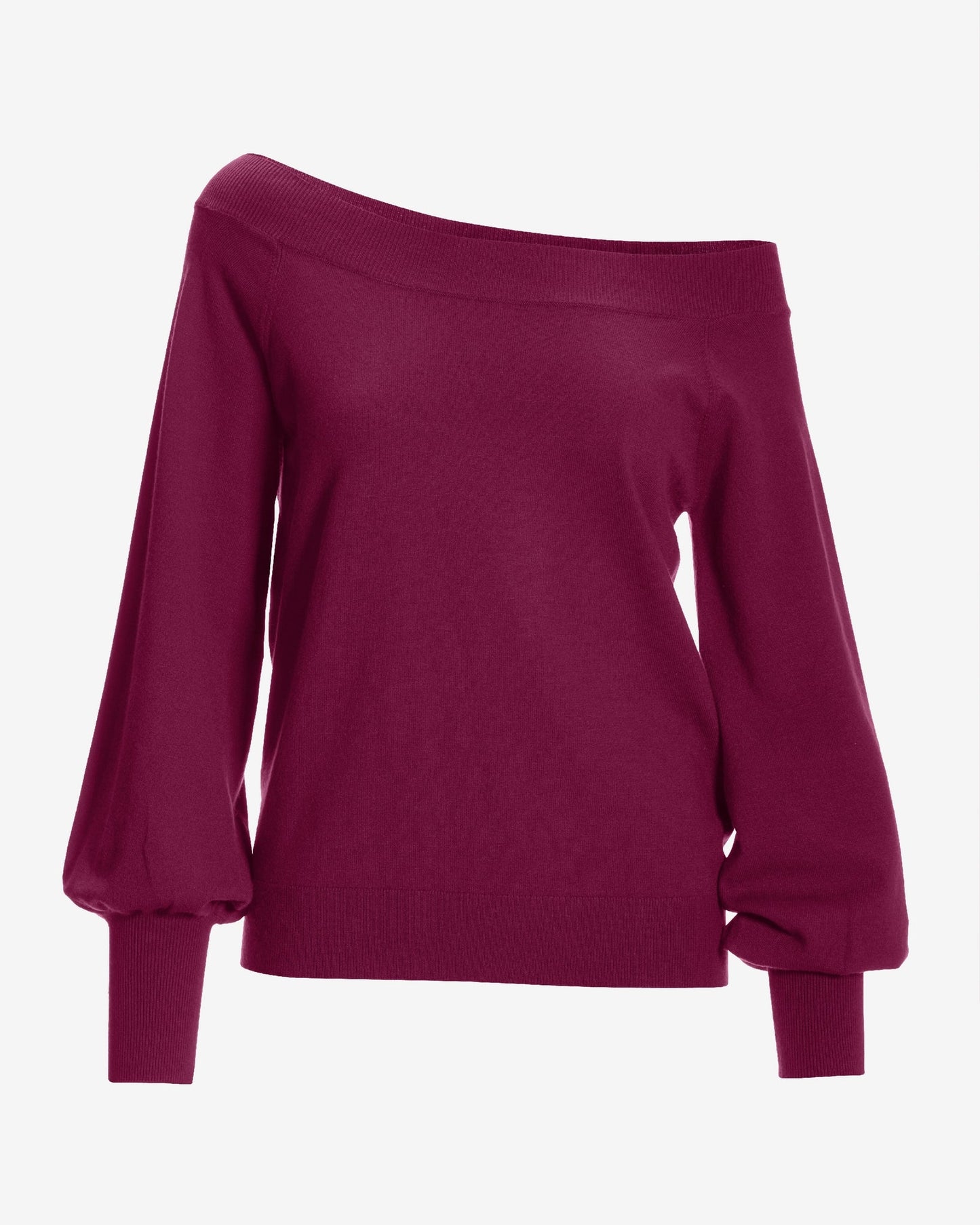 Lightweight Slouchy Sweater Cabernet