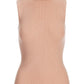 Rib Mock Neck Sleeveless Sweater Seashell Pink