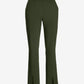 Newport Modern Slim Straight Leg Slit Front Trouser Pant Olive Night
