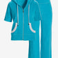 Beach Terry Color Block Sport Set Bachelor Button