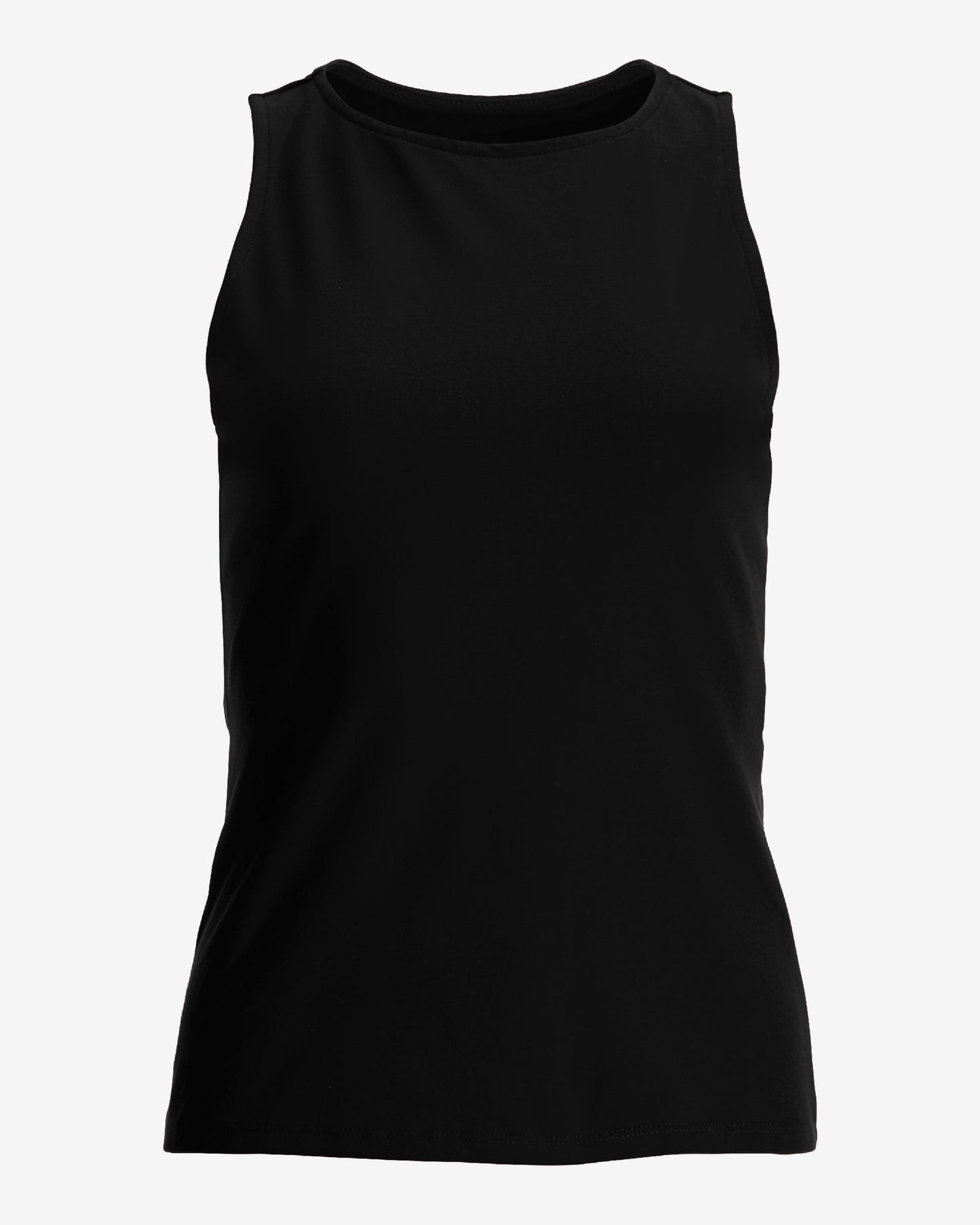 So Sexy High Neck Tank Knit Top Black