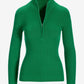 Ribbed Half Zip Up Sweater Monaco Green
