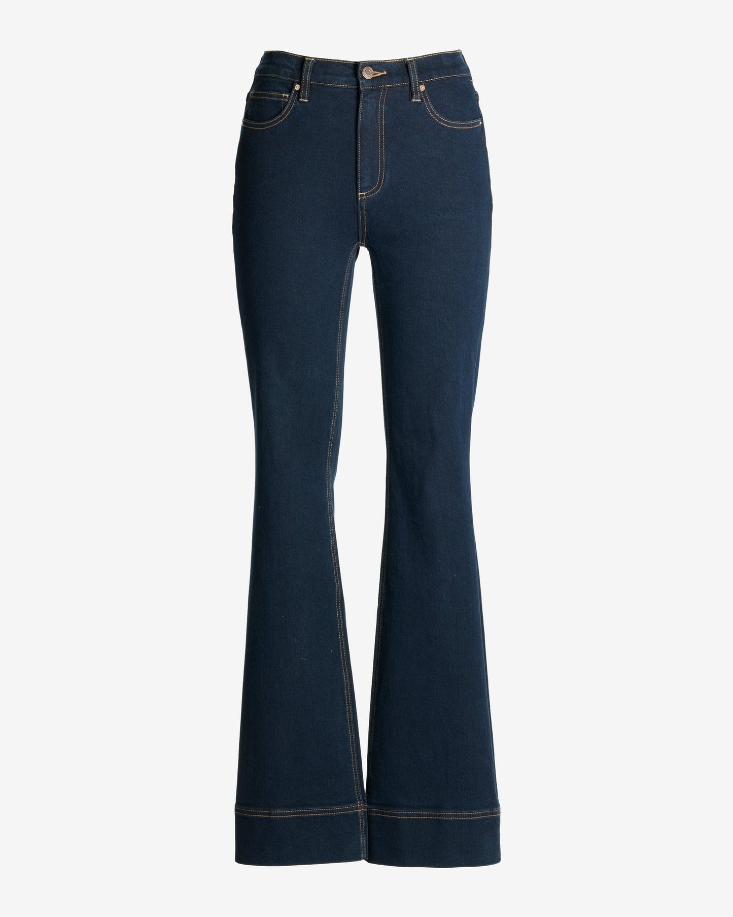 Monterey High Rise Wide Hem Bootcut Jean Dark Rinse