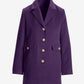 Classic Tailored Coat Purple