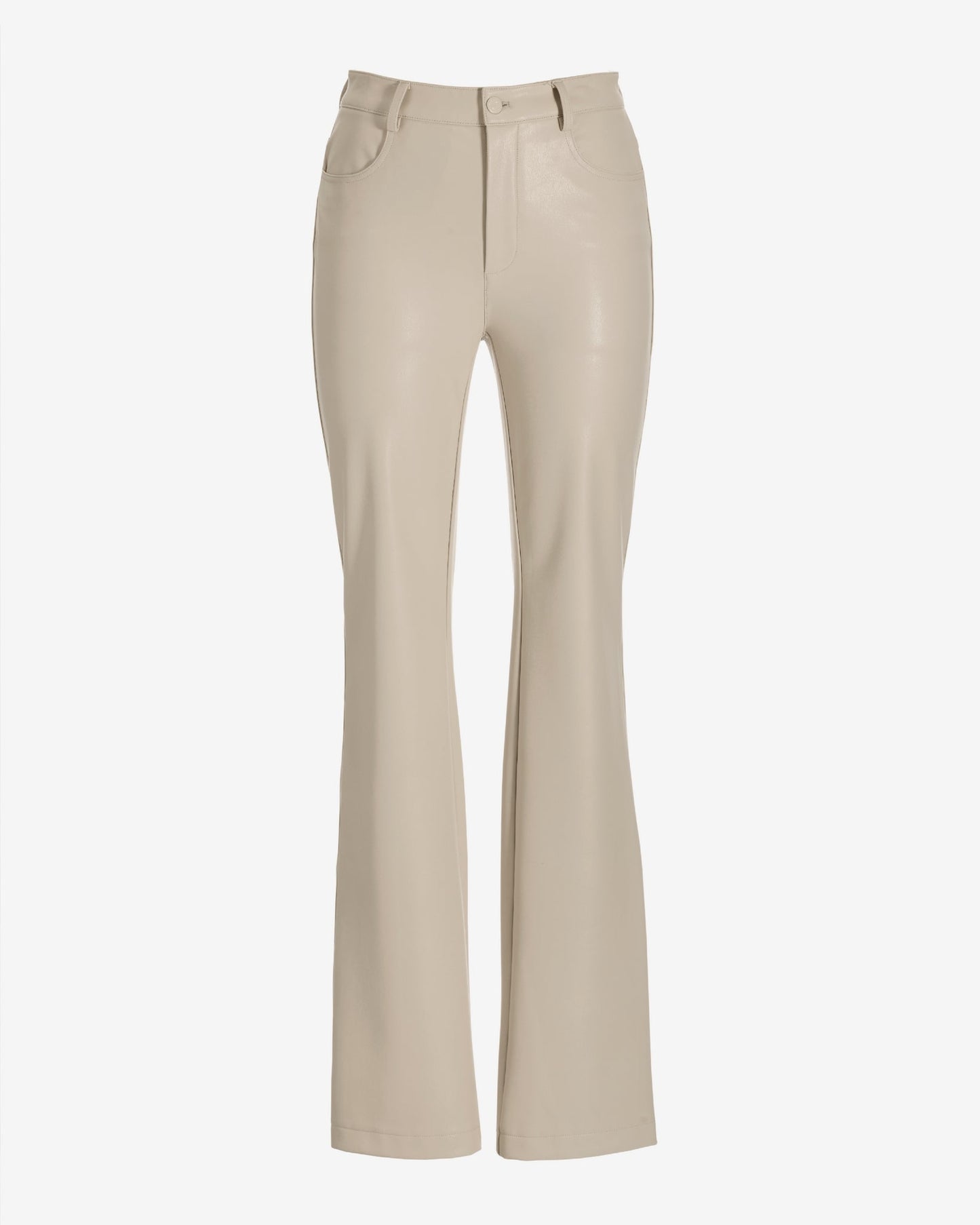 Monterey Five Pocket Faux Leather Bootcut Pant 2BN63 Bone