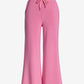 Luxe Lounge Drawstring Wide Leg Pant Rosebloom