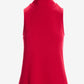 Luxe Lounge Mock Neck Top Racing Red