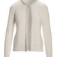 Rhinestone Trim Cardigan Off White