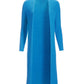 Rib Long Cardigan Sweater Blithe Blue