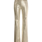 Monterey Metallic Coated High Waist Bootcut Jean Gold Metallic