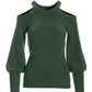 Cold Shoulder Wide Cuff Sweater Sycamore