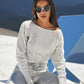 Pearl And Embellished Belt Silver