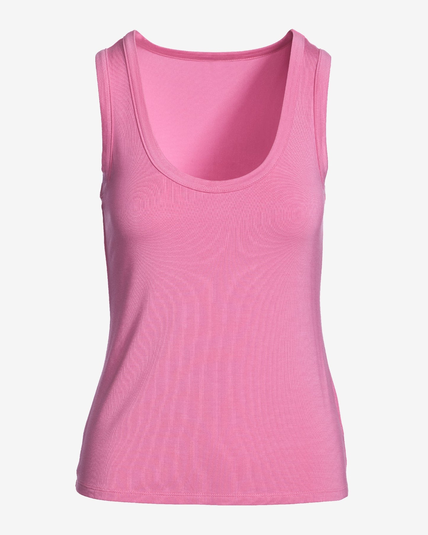 So Effortless Scoop-Neck Tank Top Fuchsia Pink