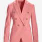 Modern Double-Breasted Blazer Peony