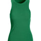 So Essential Ribbed High Neck Top Shamrock