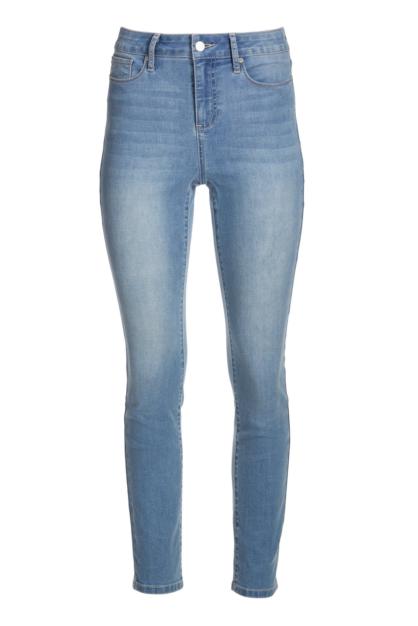 Proper Stretch High Rise Slim Ankle Jean Light Med Wash