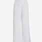 Casual side slit Linen pant White