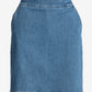 Pull on Denim Skort Light Med Wash