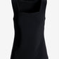 Beyond Travel Square Neck Sleeveless Shell Top Jet Black