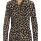 Leopard Zip Up Cardigan Multi