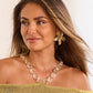 Floral Stud Earring Gold