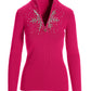 Snowflake Zip Sweater Pink Peacock