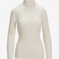 Ribbed Turtleneck Sweater Off White