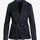 Rinse Denim Double Breasted Blazer Rinse