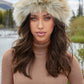 Faux Fur Halo Headband Artic Fox