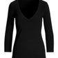 So Sexy V Neck Top Black