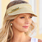 Straw Chain Visor Natural