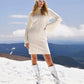 Cable Knit Sequin Hat White