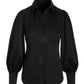 Victoria Chic Drama Sleeve Shirt Black