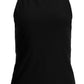 So Sexy High Neck Knit Tank 2BL16 Black