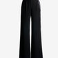 Malibu Wide Leg Velvet Trouser Pant Black