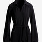 Beyond Travel Tie Waist Tunic Top Jet Black