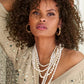 Gem Hoop Earring Gold