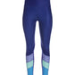 B-Active Color Block High Waist Legging Blue Multi