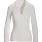 Ribbed Collar Sweater Off White