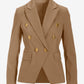 Modern Double-Breasted Blazer Camel