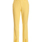 Newport Modern Slim Straight Leg Slit Front Trouser Pant Lemon Drop