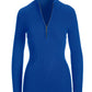 Ribbed Half Zip Up Sweater Deep Ocean