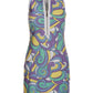 Printed Sleeveless Chic Zip Dress Multi