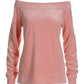 Slouchy Velour Sweatshirt Pink Icing