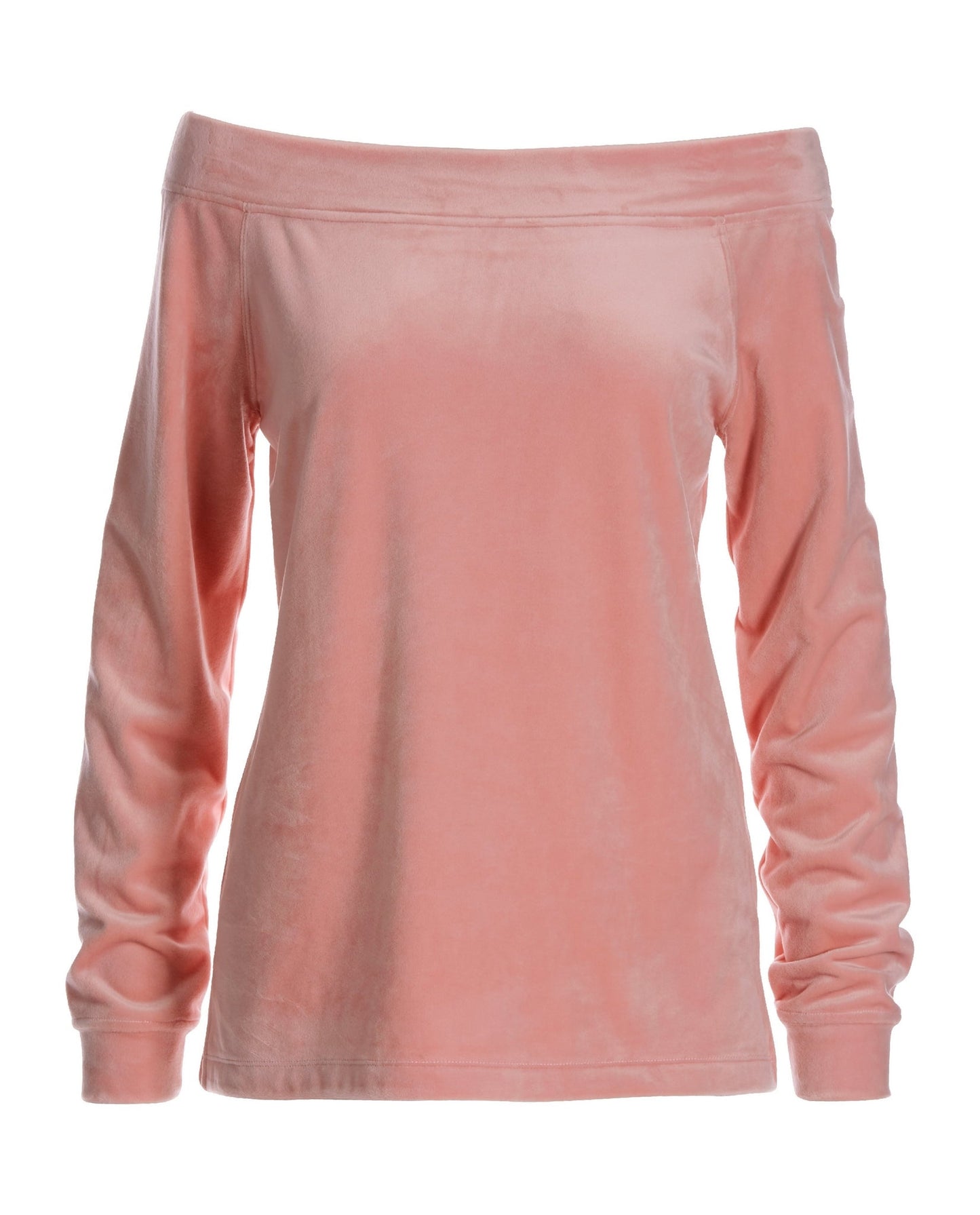 Slouchy Velour Sweatshirt Pink Icing